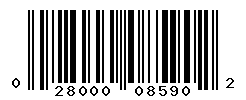 UPC barcode number 028000085902