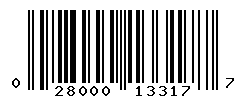 UPC barcode number 028000133177