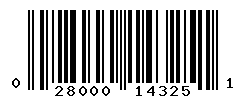 UPC barcode number 028000143251