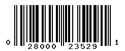 UPC barcode number 028000235291