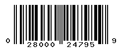 UPC barcode number 028000247959