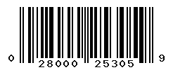 UPC barcode number 028000253059