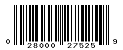 UPC barcode number 028000275259