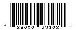 UPC barcode number 028000281021