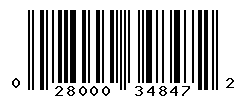 UPC barcode number 028000348472