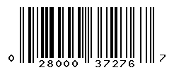 UPC barcode number 028000372767