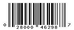 UPC barcode number 028000462987