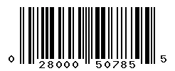 UPC barcode 028000507855