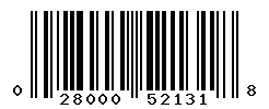 UPC barcode number 028000521318