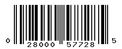 UPC barcode number 028000577285