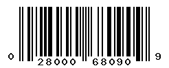 UPC barcode number 028000680909