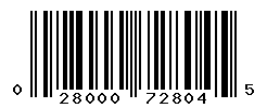 UPC barcode number 028000728045