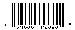 028000890605 barcode
