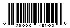 UPC barcode number 028000895006