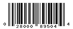 UPC barcode number 028000895044