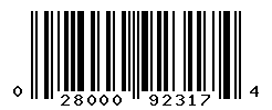 UPC barcode number 028000923174