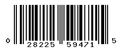 UPC barcode number 028225594715