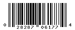 UPC barcode number 028287061774