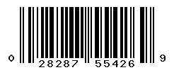 UPC barcode 028287554269