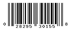 UPC barcode 028295301558