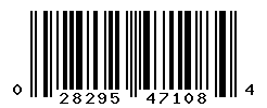 UPC barcode number 028295471084