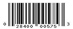 UPC barcode number 028400005753