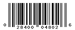 UPC barcode number 028400048026
