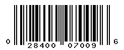 UPC barcode number 028400070096