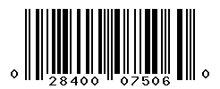 UPC barcode number 028400075060