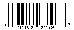 UPC barcode number 028400083973