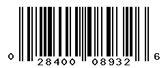 UPC barcode number 028400089326