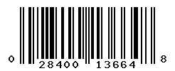 UPC barcode number 028400136648