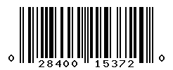 UPC barcode number 028400153720