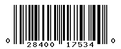 UPC barcode number 028400175340