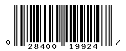 UPC barcode number 028400199247