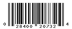 UPC barcode number 028400207324