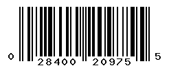 UPC barcode number 028400209755