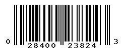 UPC barcode number 028400238243