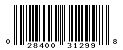 UPC barcode number 028400312998
