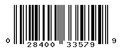 UPC barcode number 028400335799