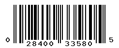 UPC barcode number 028400335805