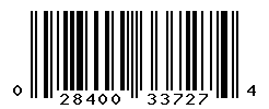UPC barcode number 028400337274