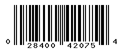UPC barcode number 028400420754