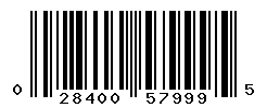 UPC barcode number 028400579995