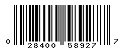 UPC barcode number 028400589277