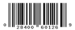 UPC barcode 028400601269