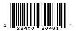 UPC barcode 028400604611