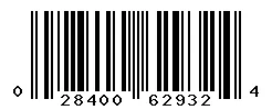 UPC barcode 028400629324