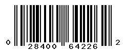 UPC barcode number 028400642262