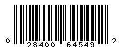 UPC 028400645492 barcode image